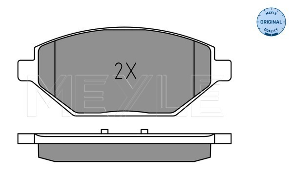 Brake Pad Set, disc brake - 025 225 2218 MEYLE