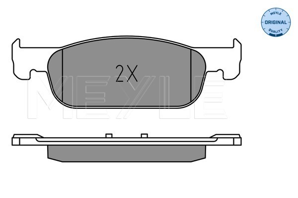 Brake Pad Set, disc brake - 025 225 2517 MEYLE