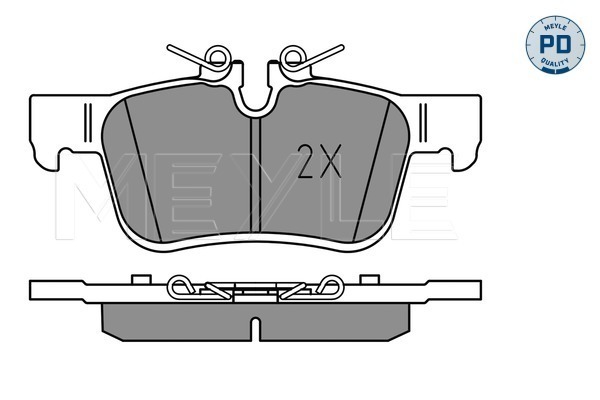Brake Pad Set, disc brake - 025 225 6816/PD MEYLE