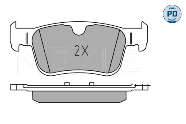 Brake Pad Set, disc brake - 025 225 6816/PD MEYLE