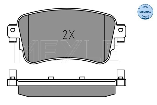 Brake Pad Set, disc brake - 025 225 8818 MEYLE