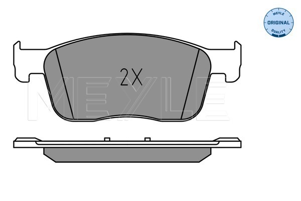 Brake Pad Set, disc brake - 025 225 9417 MEYLE