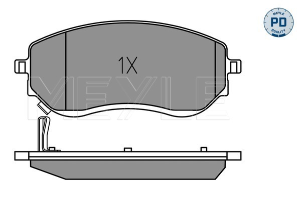 Brake Pad Set, disc brake - 025 226 6021/PD MEYLE