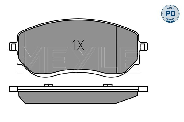 Brake Pad Set, disc brake - 025 226 6021/PD MEYLE