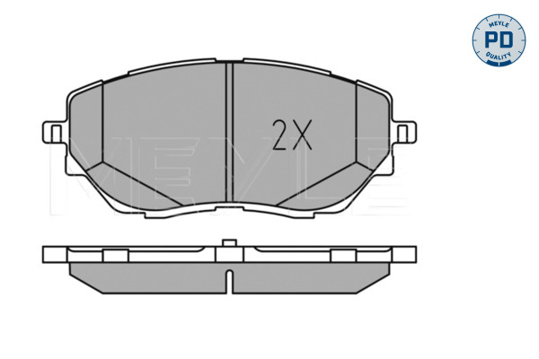 Brake Pad Set, disc brake - 025 227 8218/PD MEYLE