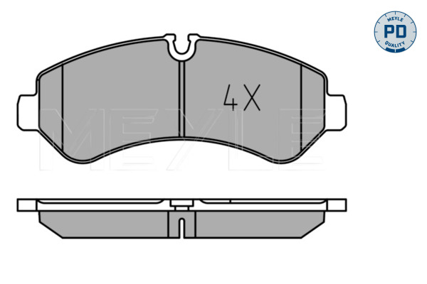 Brake Pad Set, disc brake - 025 227 9120/PD MEYLE