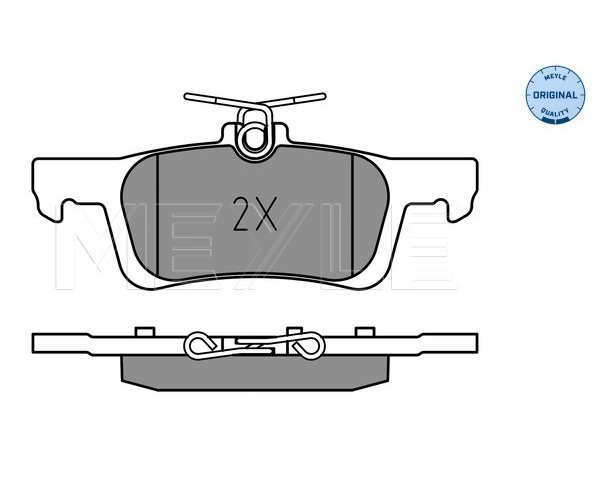 Brake Pad Set, disc brake - 025 228 0714 MEYLE