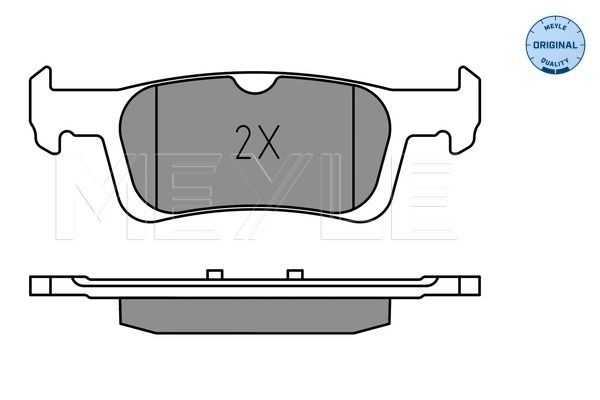 Brake Pad Set, disc brake - 025 228 0714 MEYLE