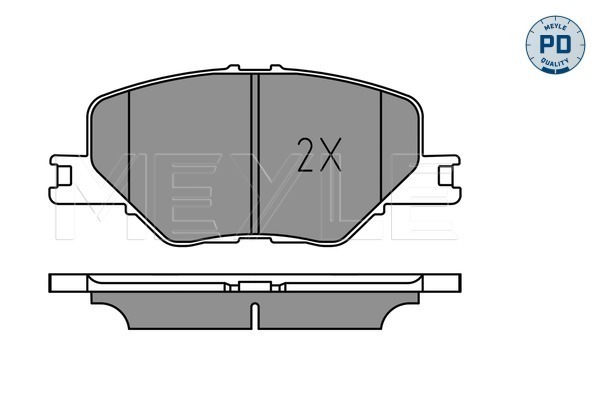Brake Pad Set, disc brake - 025 228 3819/PD MEYLE