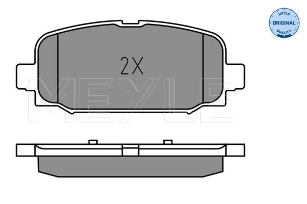 Brake Pad Set, disc brake - 025 228 4418 MEYLE