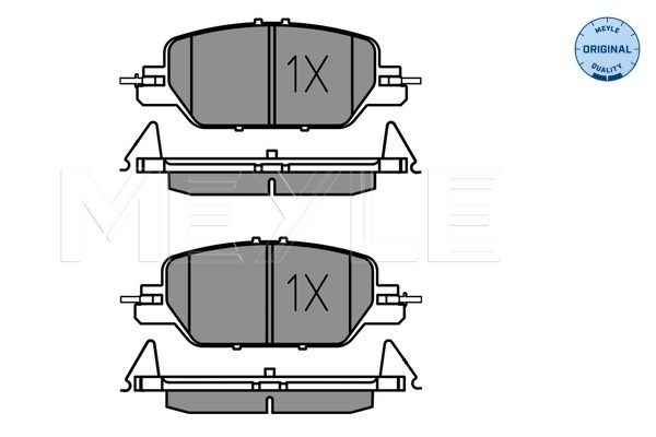 Brake Pad Set, disc brake - 025 228 5216 MEYLE