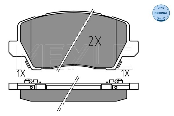 Brake Pad Set, disc brake - 025 229 0417 MEYLE