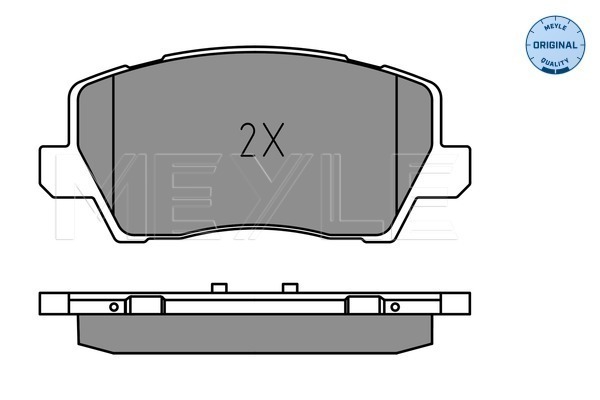 Brake Pad Set, disc brake - 025 229 0417 MEYLE