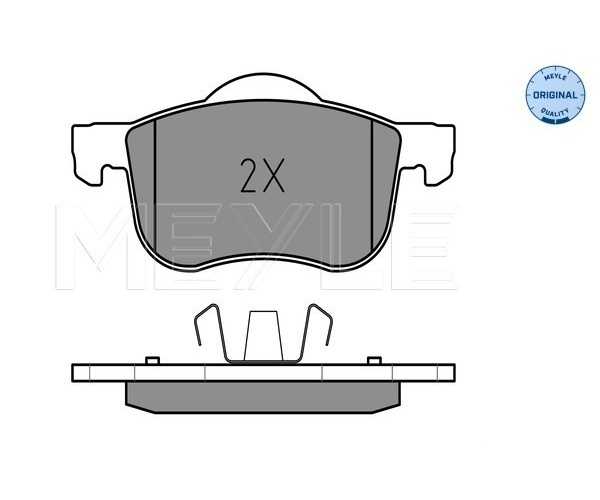 Brake Pad Set, disc brake - 025 230 7318 MEYLE