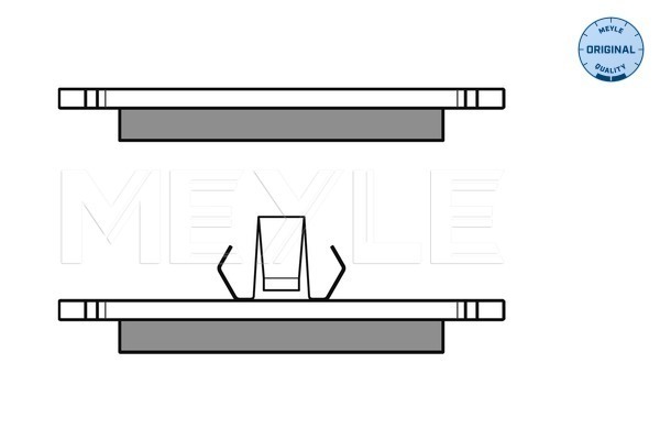 Brake Pad Set, disc brake - 025 231 0315 MEYLE
