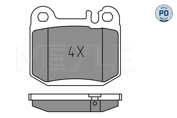 Brake Pad Set, disc brake - 025 231 5715/PD MEYLE