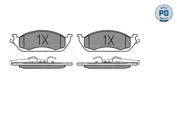 Brake Pad Set, disc brake - 025 231 9317/PD MEYLE