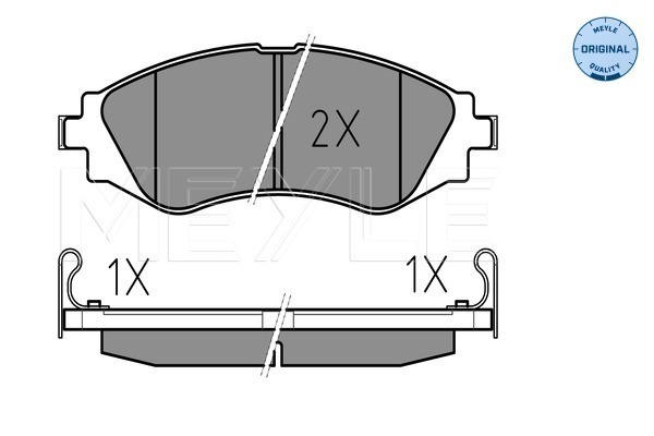 Brake Pad Set, disc brake - 025 232 3417/W MEYLE