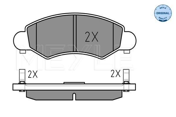 Brake Pad Set, disc brake - 025 232 5316/W MEYLE