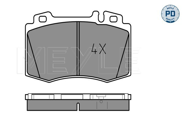 Brake Pad Set, disc brake - 025 232 7117/PD MEYLE