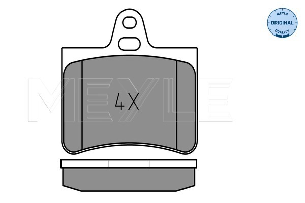 Brake Pad Set, disc brake - 025 233 0515 MEYLE