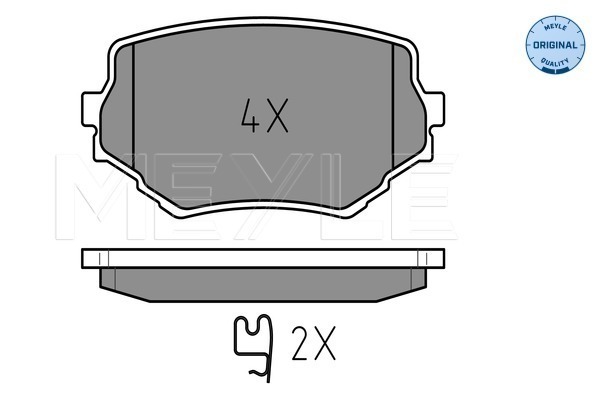 Brake Pad Set, disc brake - 025 233 1414/W MEYLE