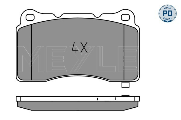 Brake Pad Set, disc brake - 025 233 2516/PD MEYLE
