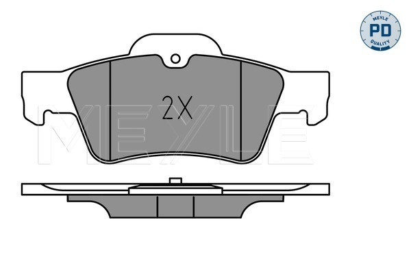 Brake Pad Set, disc brake - 025 233 3516/PD MEYLE