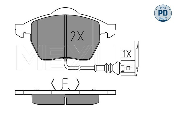 Brake Pad Set, disc brake - 025 233 9219/PD MEYLE