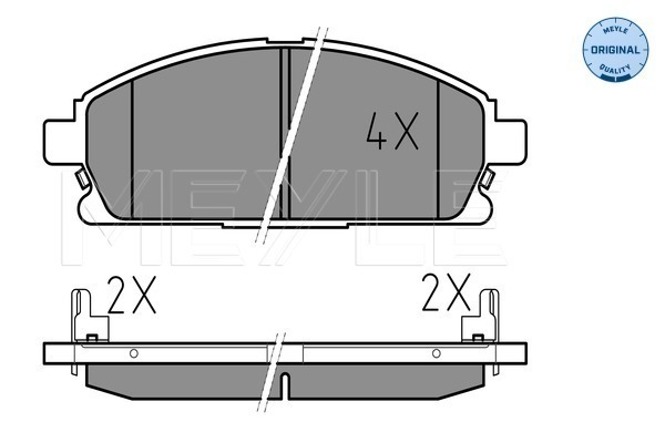 Brake Pad Set, disc brake - 025 234 2016/W MEYLE