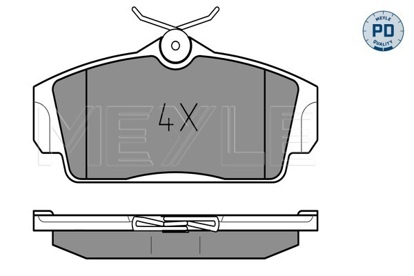 Kit pastiglie freno, Freno a disco - 025 234 6316/PD MEYLE