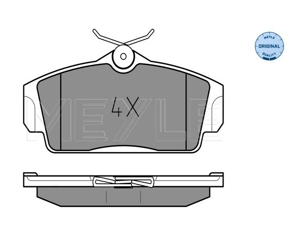 Brake Pad Set, disc brake - 025 234 6316 MEYLE