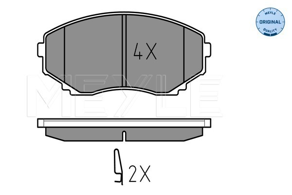 Brake Pad Set, disc brake - 025 235 1516/W MEYLE
