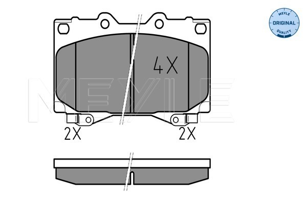 Brake Pad Set, disc brake - 025 235 2415/W MEYLE