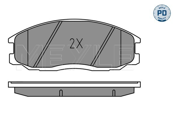 Brake Pad Set, disc brake - 025 235 6916/PD MEYLE