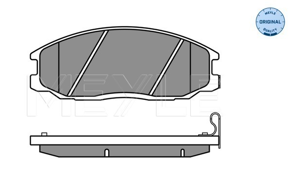 Brake Pad Set, disc brake - 025 235 6916/W MEYLE