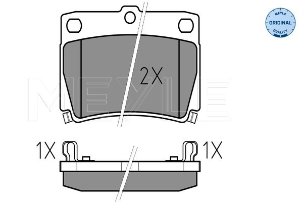 Brake Pad Set, disc brake - 025 235 9315/W MEYLE