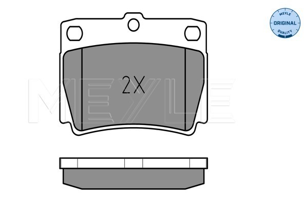 Brake Pad Set, disc brake - 025 235 9315/W MEYLE