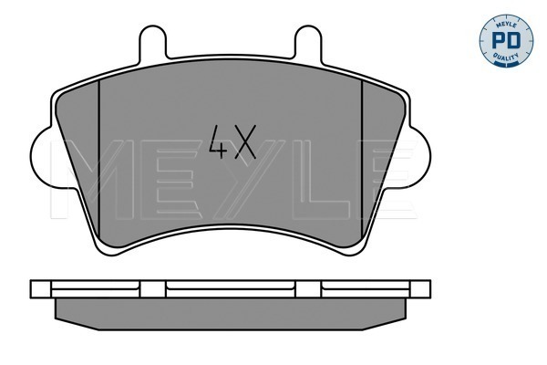 Brake Pad Set, disc brake - 025 236 1318/PD MEYLE