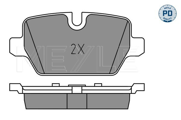 Brake Pad Set, disc brake - 025 236 2316/PD MEYLE