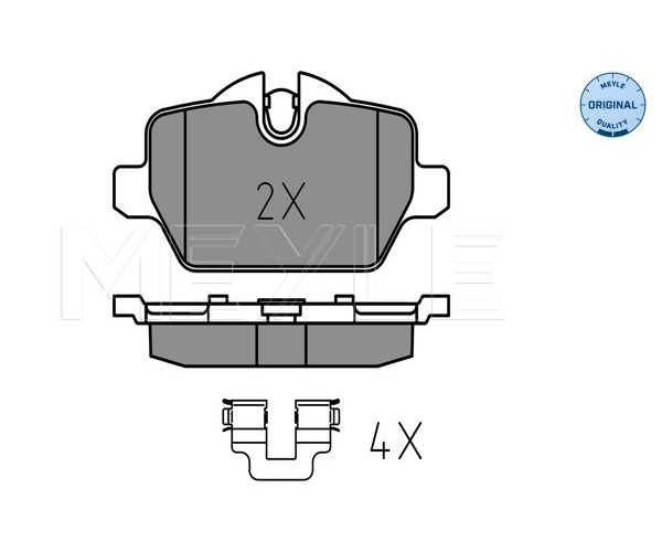 Brake Pad Set, disc brake - 025 236 2316 MEYLE