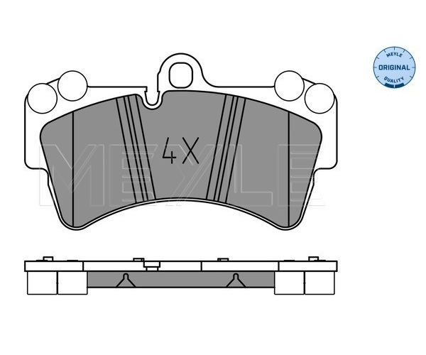 Brake Pad Set, disc brake - 025 236 9317 MEYLE