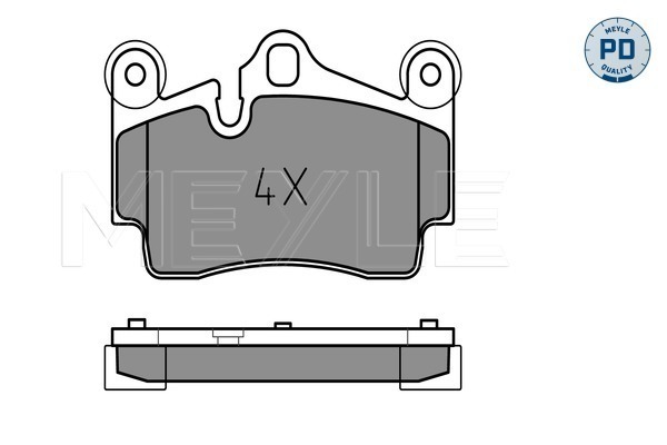 Brake Pad Set, disc brake - 025 236 9417/PD MEYLE