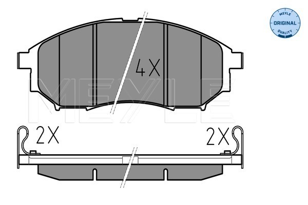 Brake Pad Set, disc brake - 025 236 9816/W MEYLE