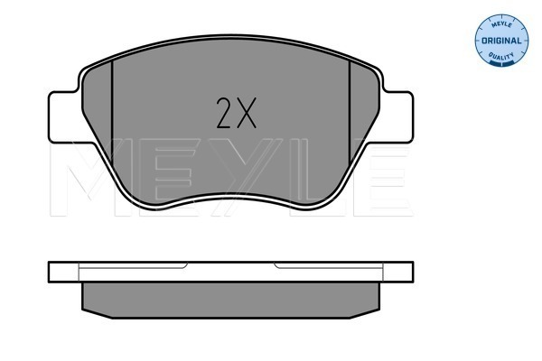 Brake Pad Set, disc brake - 025 237 0617/W MEYLE
