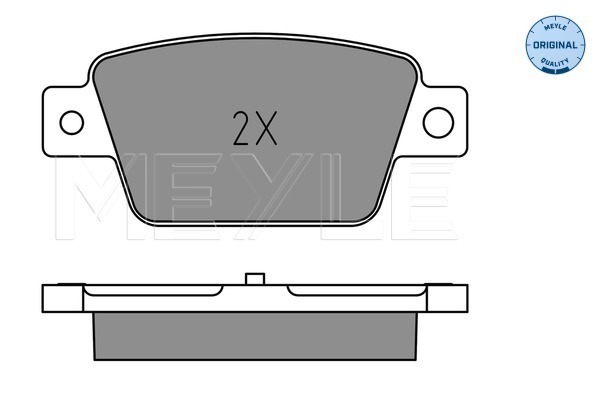 Brake Pad Set, disc brake - 025 237 1418 MEYLE