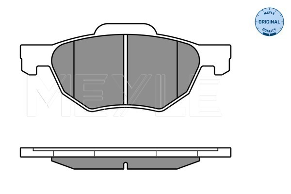 Brake Pad Set, disc brake - 025 237 2017/W MEYLE