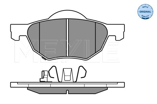 Brake Pad Set, disc brake - 025 237 2017/W MEYLE