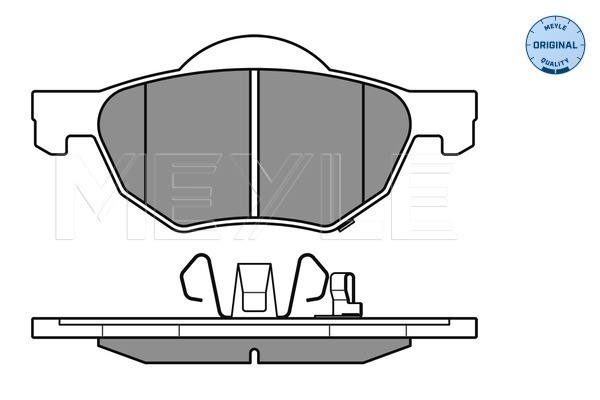 Brake Pad Set, disc brake - 025 237 2017/W MEYLE