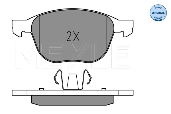 Brake Pad Set, disc brake - 025 237 2318 MEYLE